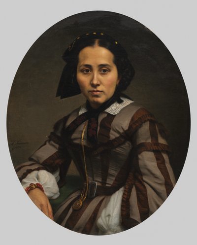 貴婦人の肖像 作： Johann Heinrich Neumann