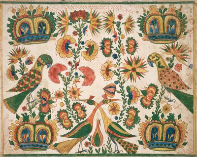 1770年から1800年頃のフラクトゥール。 作： Johann Heinrich Otto