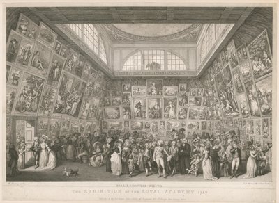 ロイヤルアカデミーの展覧会1787 作： Johann Heinrich Ramberg