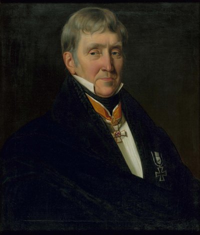 Franz Gerhard Wegeler 1765-1848、1839 の肖像。 作： Johann Heinrich Richter
