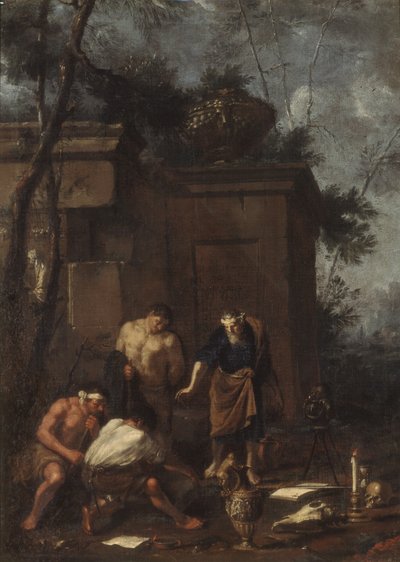 トレジャー ハンター、1660 年代。 作： Johann Heinrich Schoenfeld