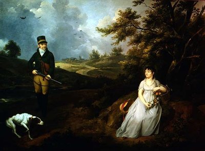 ジェントルマンとレディの肖像 作： Johann Heinrich Schroder