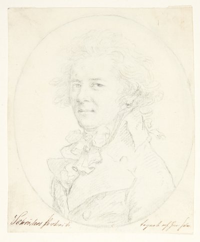 自画像（？） 作： Johann Heinrich Schroder