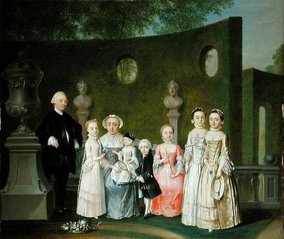 家族の肖像 作： Johann Heinrich Strumpff