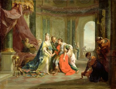 アンソニー、致命傷、クレオパトラ、c.1797-99 作： Johann Heinrich Tischbein