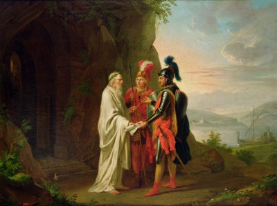 カルロとウバルドはウィザードを訪れ、失われたリナルドを探しました（1782年） 作： Johann Heinrich Tischbein