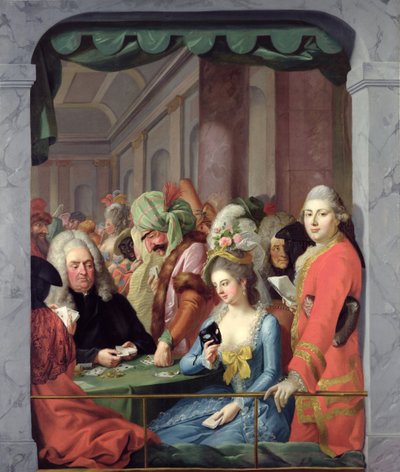 カッセル裁判所の仮面の性格 作： Johann Heinrich Tischbein