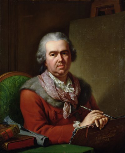 老年の自画像、1782 作： Johann Heinrich Tischbein