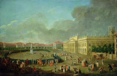 1783年、カッセルでのフレデリック2世の記念碑の献身 作： Johann Heinrich Tischbein