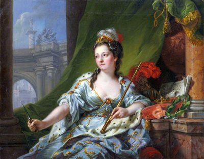 ミューズ・メルポメネ（9人のミューズたち、1771年） 作： Johann Heinrich Tischbein