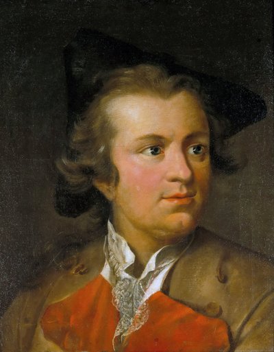 ゴットホールドエフライムレッシング1729-1781、1755年頃の肖像。 作： Johann Heinrich Tischbein