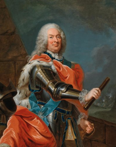 ウィリアム 8 世の肖像画、ヘッセン カッセル方伯 1682 ～ 1760 年。 作： Johann Heinrich Tischbein the Elder