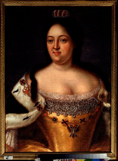ロシアの皇后アン 1 世の肖像 (アンナ イワノフナ) 作： Johann Heinrich Wedekind