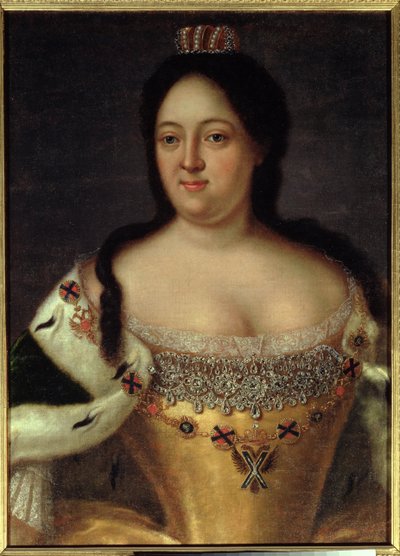 アンナ・イオアンノフナ皇后の肖像（1693-1740） 作： Johann Heinrich Wedekind