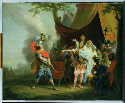 アキレスはアガメムノンとの論争、1776 作： Johann Heinrich Wilhelm Tischbein