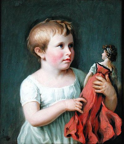 バーガーマイスターダンメルトの未来の妻、コーネリアウィルヘルミンアムシンクの子の肖像（1800-61） 作： Johann Heinrich Wilhelm Tischbein