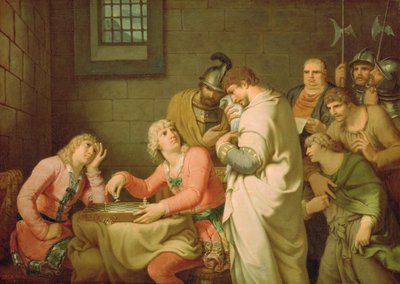 シュヴァーベンのコンラディンとバーデンのフリードリヒ、1785年の判決待ち 作： Johann Heinrich Wilhelm Tischbein