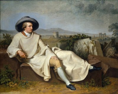 カンパーニャのゲーテ、1787 作： Johann Heinrich Wilhelm Tischbein