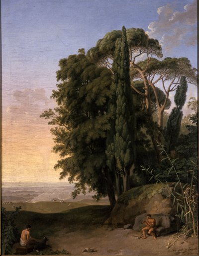 フラスカーティ近くの風景、1783 作： Johann Heinrich Wilhelm Tischbein