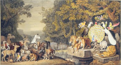 動物の裁判所、ゲーテのカント4世のイラスト「ライネケフックス」 作： Johann Heinrich Wilhelm Tischbein