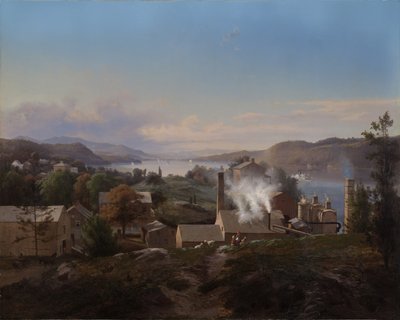 ポキプシー製鉄所（ベックス炉）、1856 作： Johann Herman Carmiencke