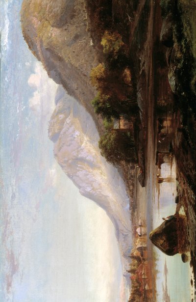 コールドスプリングのハドソン川、1861年。 作： Johann Hermann Carmiencke