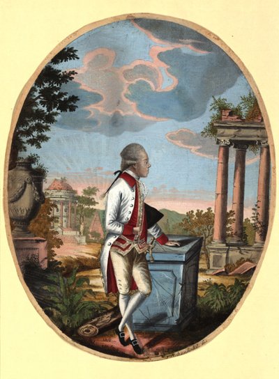 ロシアのパウル大公（1754～1801年）、後の皇帝パウルス1世（1782年）。 作： Johann Hieronymus Loeschenkohl
