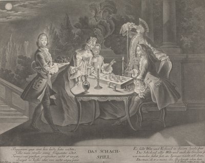 チェスゲーム 作： Johann Jacobus Haid