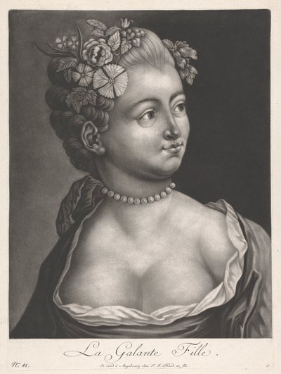 勇敢な少女 作： Johann Jacobus Haid
