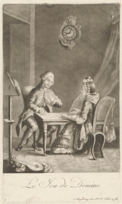 ドミノゲーム 作： Johann Jacobus Haid