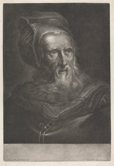 帽子をかぶった男 作： Johann Jacobus Haid