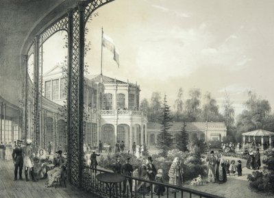 パブロフスクの鉄道駅、1840-1850。 作： Johann Jakob Meier
