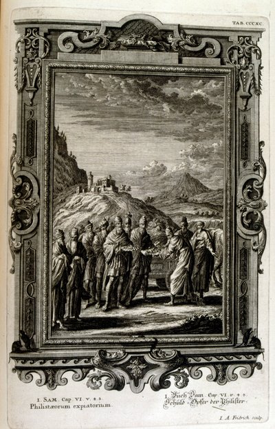 ペリシテ人への供物 作： Johann Jakob Scheuchzer