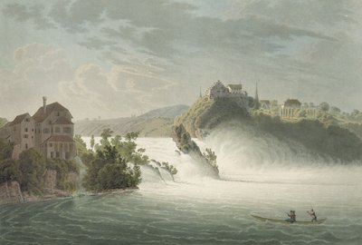 J.ハリマンによって彫刻されたライン滝 作： Johann Jakob Wetzel