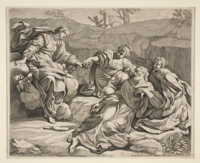 聖ウィリアムは処女に支援されました 作： Johann Jakob von Sandrart