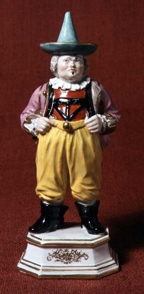 宮廷道化師の図 ボエティウスのエングレーヴィングの後 マイセン 18世紀半ば 作： Johann Joachim Kaendler