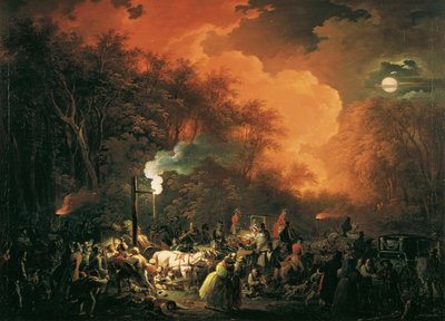 1833 年 5 月 7 日の Stuwer の花火の終わり 作： Johann Josef Schindler