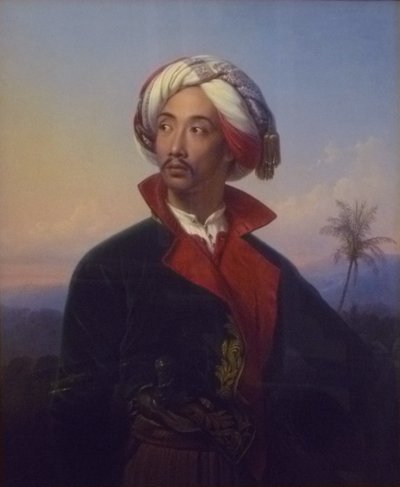 プリンツ・ラーデン・サレー・シアリフ・ブスタマン（1811～1880）の肖像 作： ヨハン・カール・ベーア