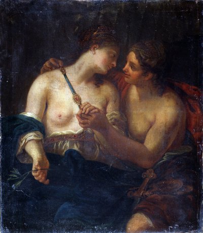 平和のアレゴリー。 （平和の寓話）。 2 人の女性の間の友情。 Johann Karl Loth (1632-1698) の絵画。 キャンバスに油彩。 プーシキン美術館、モスクワ 作： Johann Karl Loth