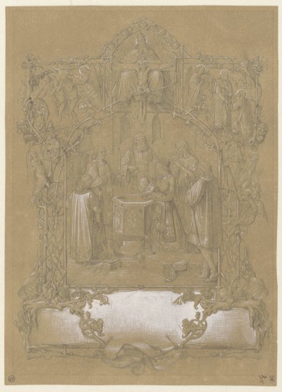 洗礼版画のデザイン 作： Johann Klein (attributed to)