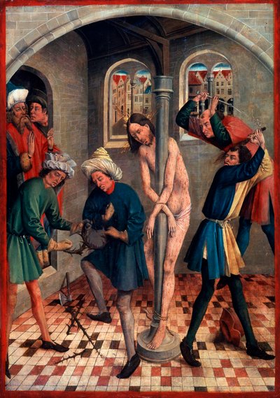 1457年以前のキリストの鞭打ち。 作： Johann Koerbecke