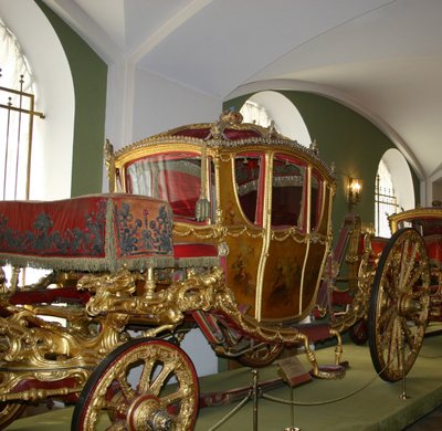 女帝エカテリーナ2世の馬車 ベルライン 1769年 作： Johann Konrad Buckendahl