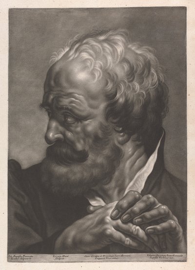男の肖像 作： Johann Lorenz Haid