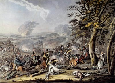 第四次連合軍の戦争。「フリードランドの戦いの様子 作： Johann Lorenz Rugendas