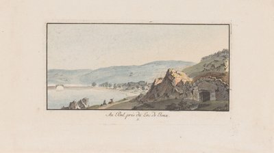 ジュウ湖のル ポンの眺め Au Pont, près du Lac de Joux (オブジェクトのタイトル) スイスの風景（連載タイトル） スイスの視点集（連載タイトル） 作： Johann Ludwig Aberli