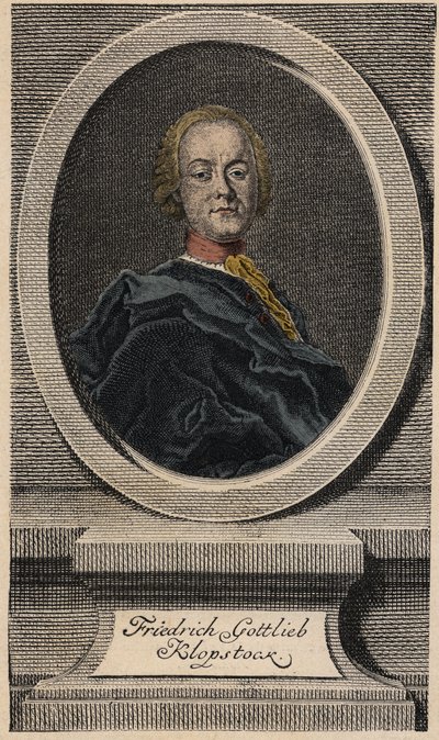 Friedrich Gottlieb Klopstock (1724-1803), ドイツの詩人 作： Johann Martin Bernigeroth