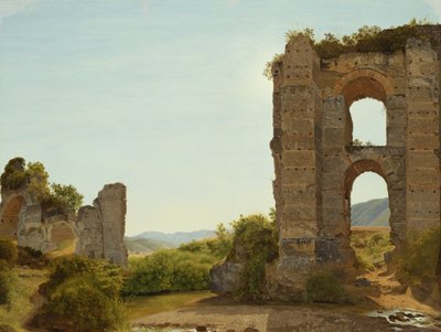 ローマ近郊の廃墟、1796年頃（油彩、カンヴァス） 作： Johann Martin von Rohden