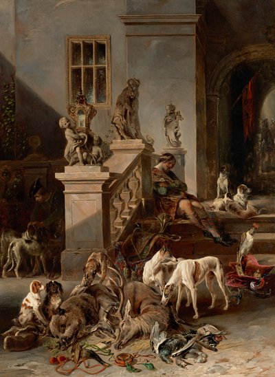獲物 作： Johann Matthias Ranftl