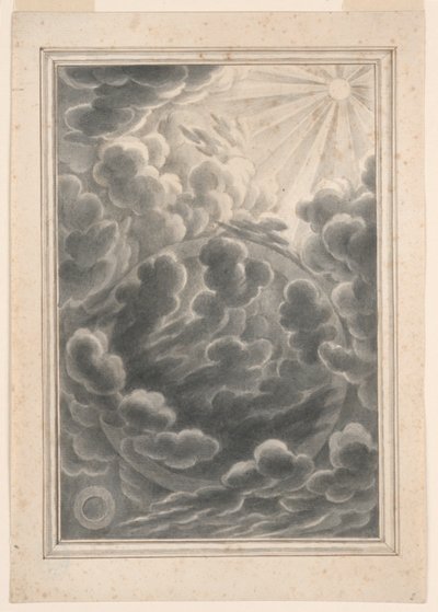 光の創造のための習作、プレート 3、Physica Sacra 作： Johann Melchior Füssli