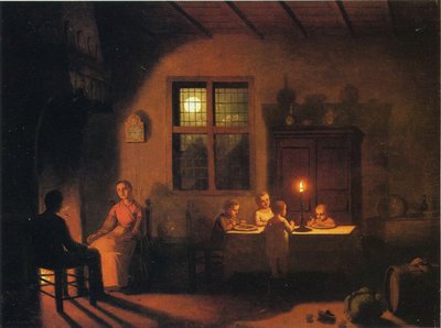 1867年の夕方 作： Johann Mongels Culverhouse